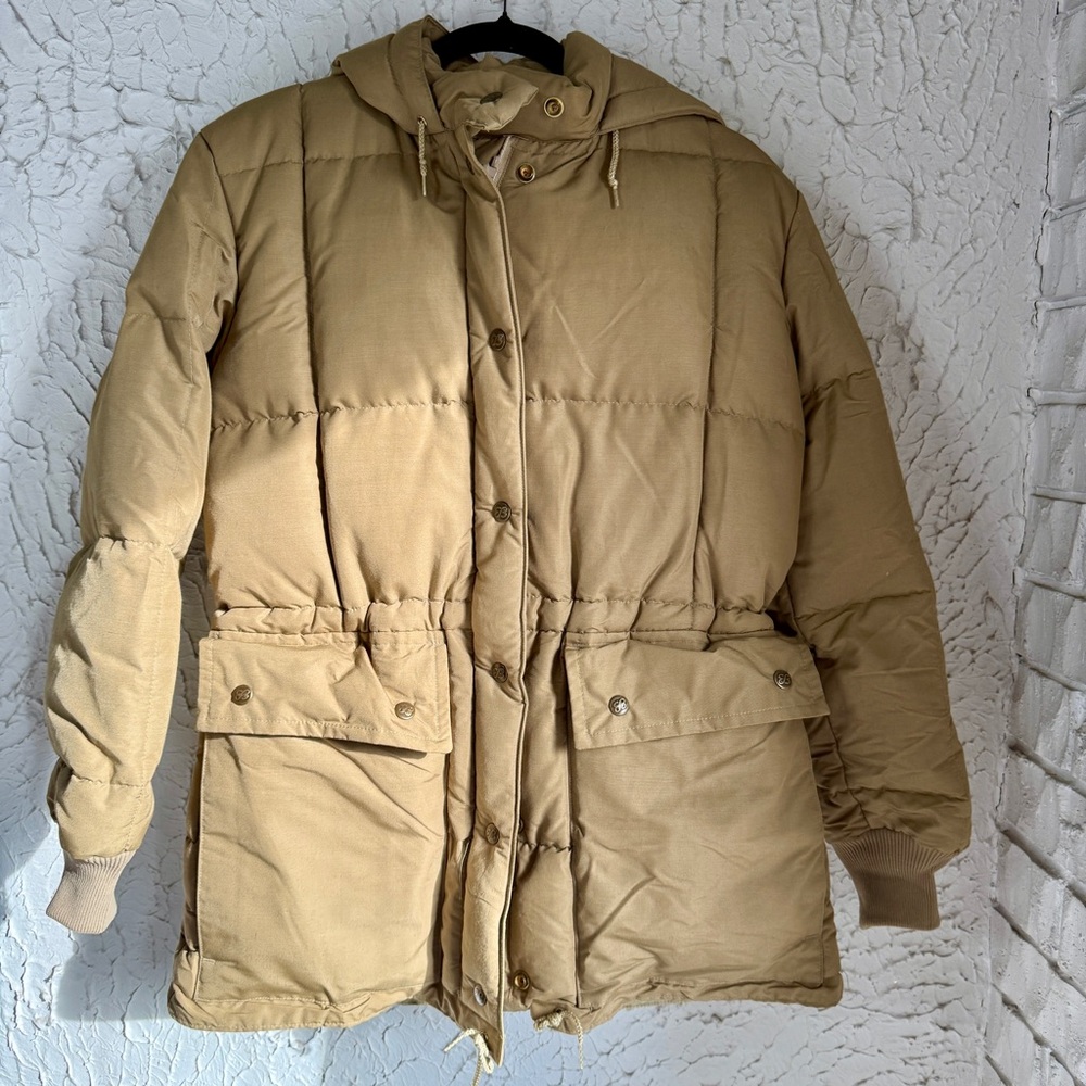 Vintage Eddie Bauer Goose Down Parka Tan